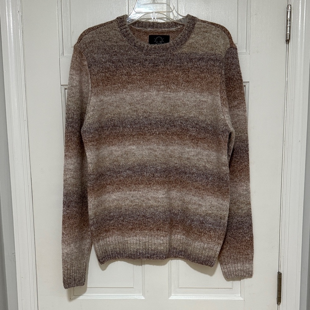 Men's Brown Gradient Sweater by Even Tide